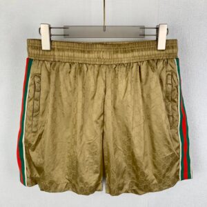 Gucci Jacquard Casual Beach Shorts with Web Stripe Detail