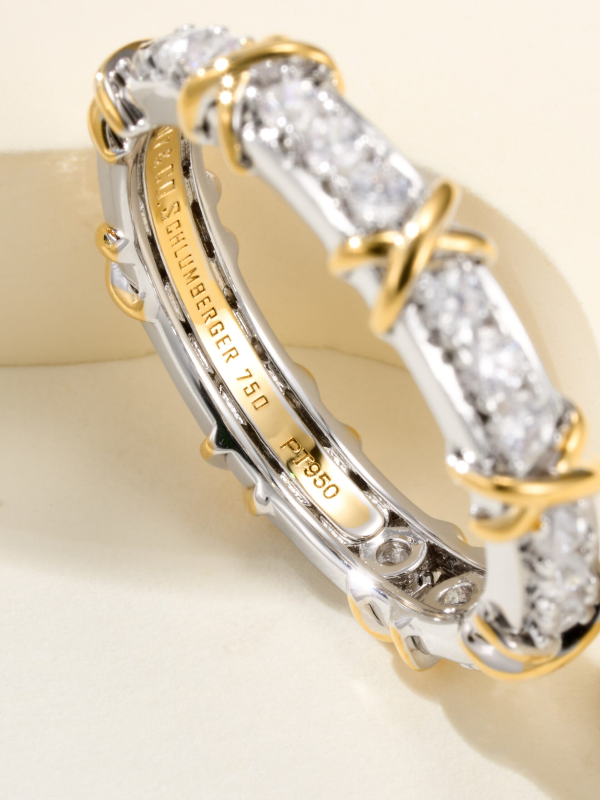 Sixteen Stone Narrow Ring Elegant Slim Band with Multi-Stone Setting (Sizes 5–8) - Image 2