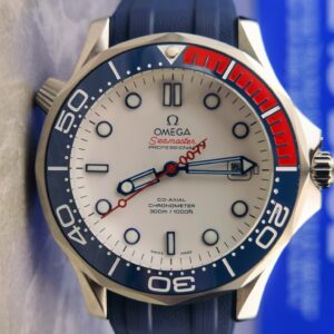 Omega Seamaster 300 Series Orange Accent Automatic Mechanical Watch