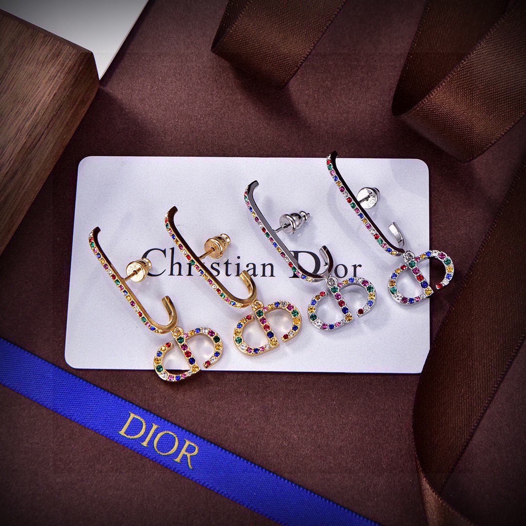 Dior Inspired Bee Earrings Metallic Trendy Summer Statement Design - Image 6