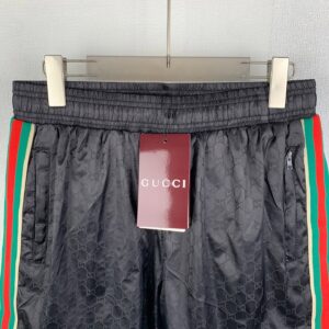 Gucci Jacquard Casual Beach Shorts with Web Stripe Detail
