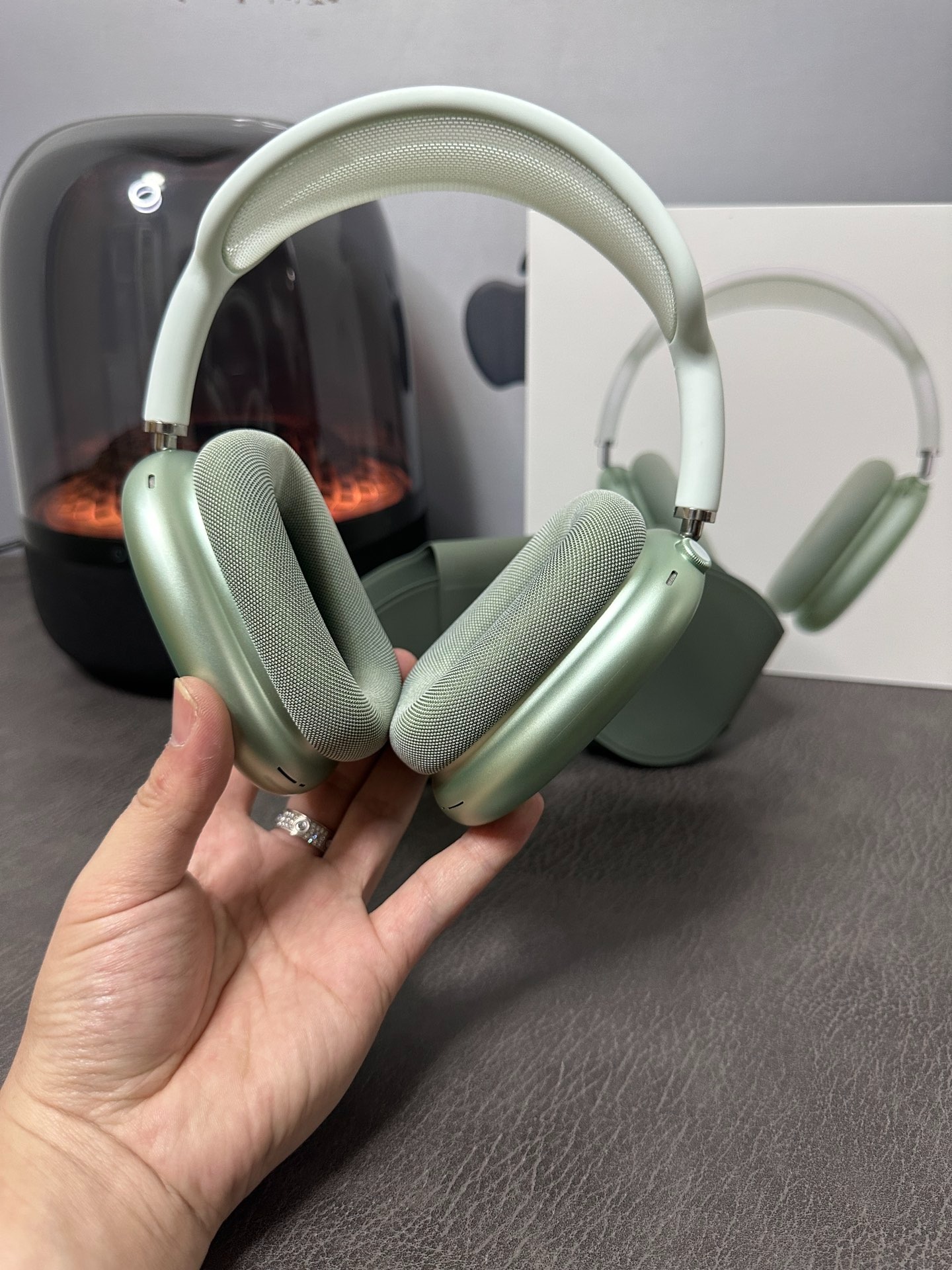 Green Real Shot Apple AirPods Max Over-ear Headphones - Image 2
