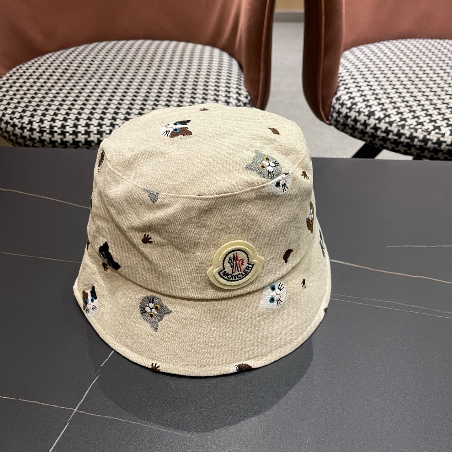 Cute Japanese-Style Embroidered Cat Fisherman Hat for Women – Summer Casual Versatile Sunshade Bucket Hat - Image 6
