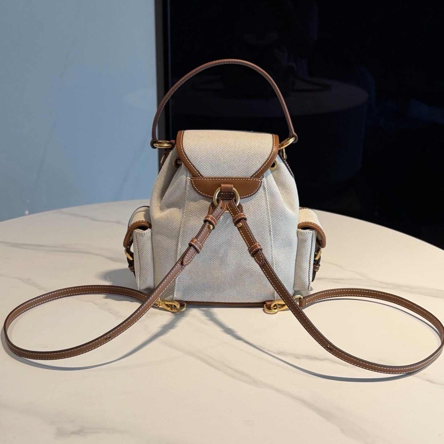 Women’s Patchwork Leather Backpack 2025 Runway-Inspired Premium Design - Image 5