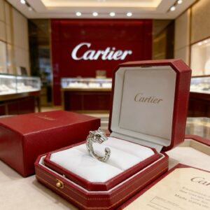 Cartier-Inspired V Gold Ring Minimalist Luxury Open Band Statement Ring