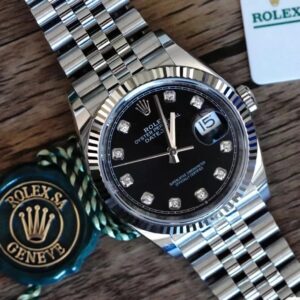Luxury Day-Date Style Automatic Watch for Men – 40mm Stainless Steel Sapphire Glass Wristwatch (Olive Green Dial)