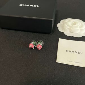 Chanel Medieval Letter Earrings Vintage Elegant Luxury Statement Design