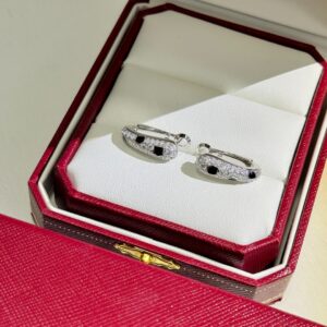 A4554 Leopard Print Stud Earrings S925 Silver, Gold Plated Fashion Design