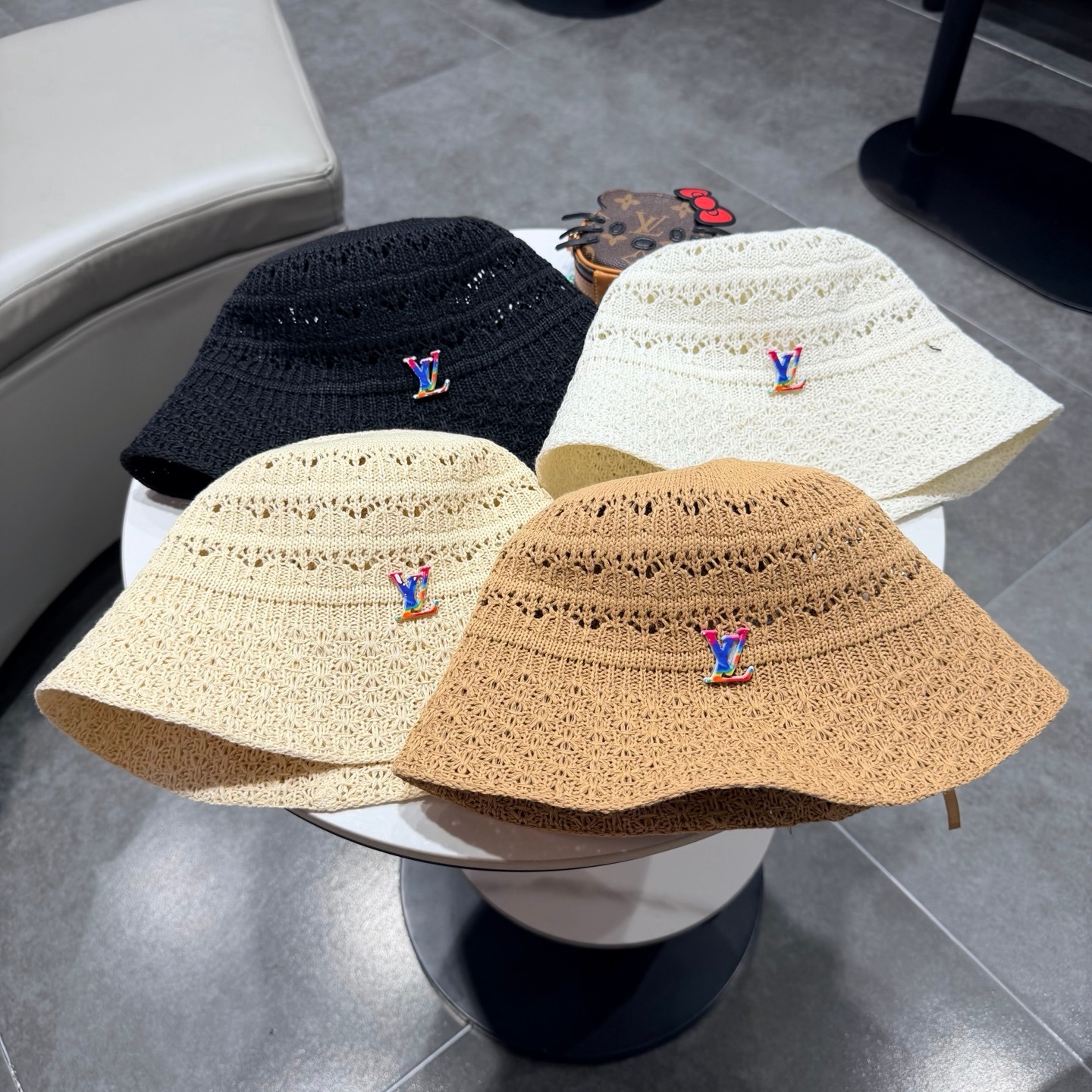 Luxury Solid Color Hollow-Out Fisherman Hat for Women – 2026 Spring/Summer Travel Sun Protection Face-Shaping Bucket Hat - Image 9