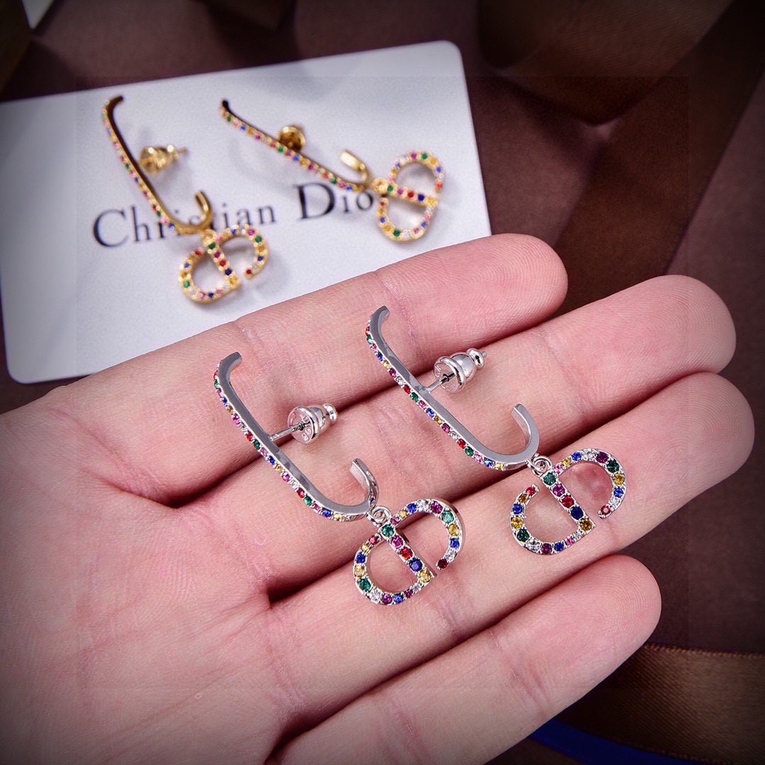 Dior Inspired Bee Earrings Metallic Trendy Summer Statement Design - Image 4