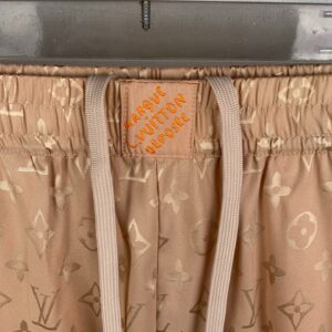 Louis Vuitton Monogram Jacquard Silk Shorts Premium Luxury Summer Wear