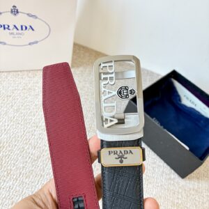Automatic Buckle Leather Belt – Double-Sided Cowhide Premium Design (3.5cm)
