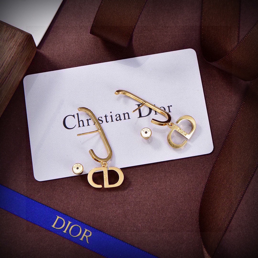 Dior Inspired Bee Earrings Metallic Trendy Summer Statement Design - Image 2