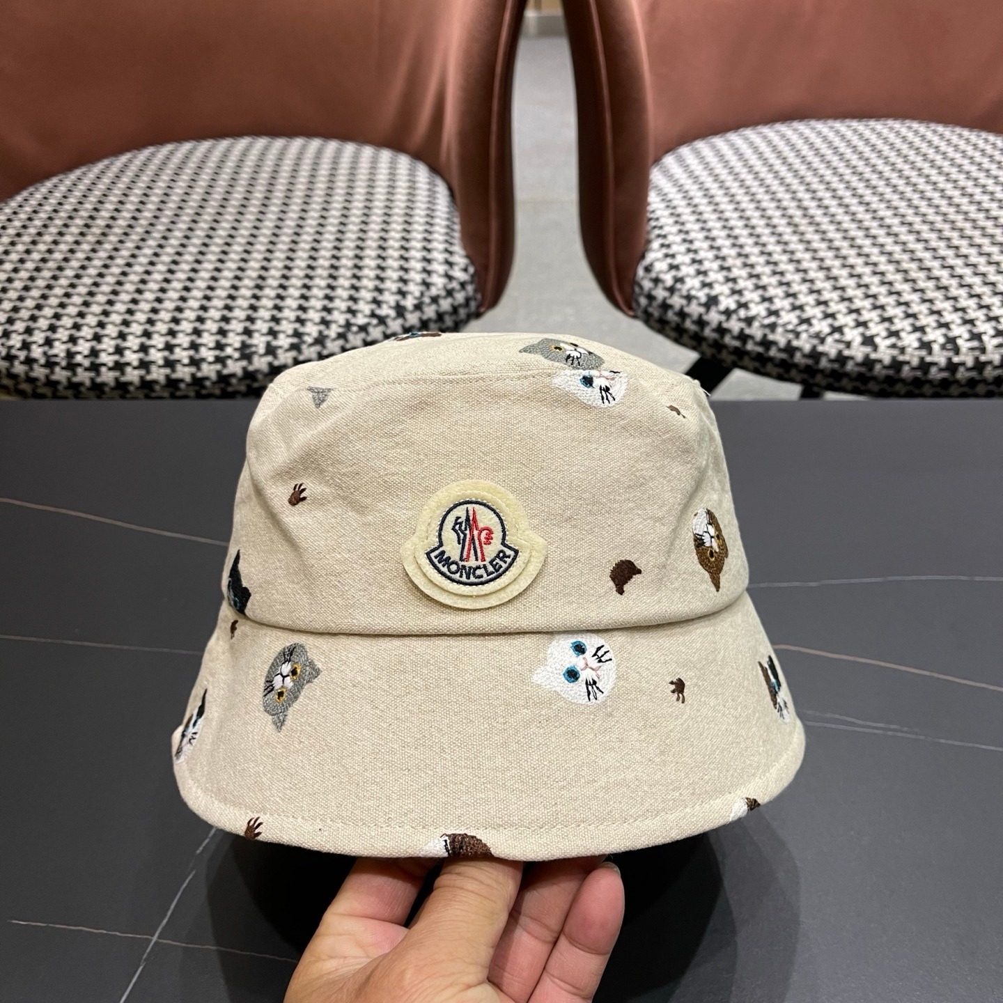 Cute Japanese-Style Embroidered Cat Fisherman Hat for Women – Summer Casual Versatile Sunshade Bucket Hat - Image 10