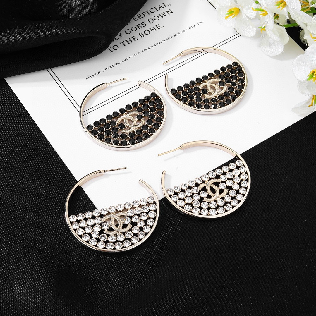 Chanel Inspired Goose Series CC Earrings Premium One to One Luxury Design - Image 2