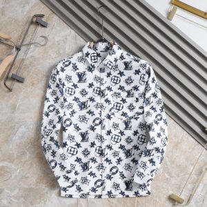 Luxury Inspired Men’s Long Sleeve Shirt – Premium Designer Style