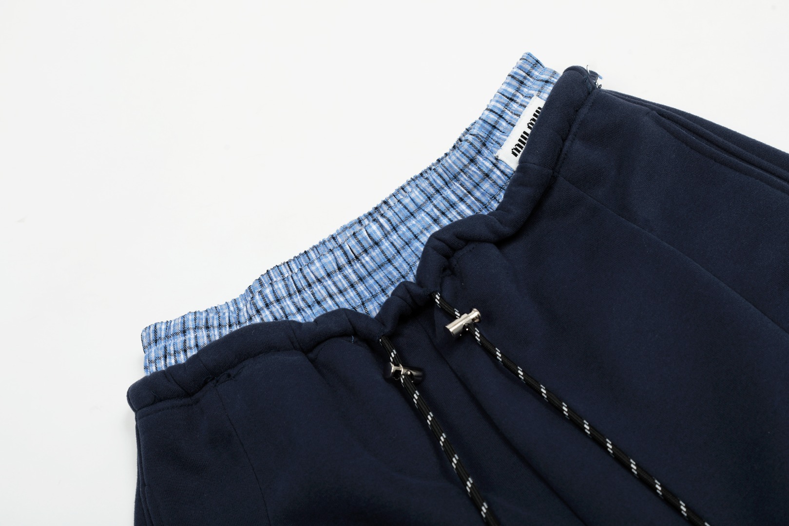 Miu Miu Style M5810 Four Season Loop Cotton Sweatpants Fake Two Piece Waist Premium Drawstring Pants - Image 3