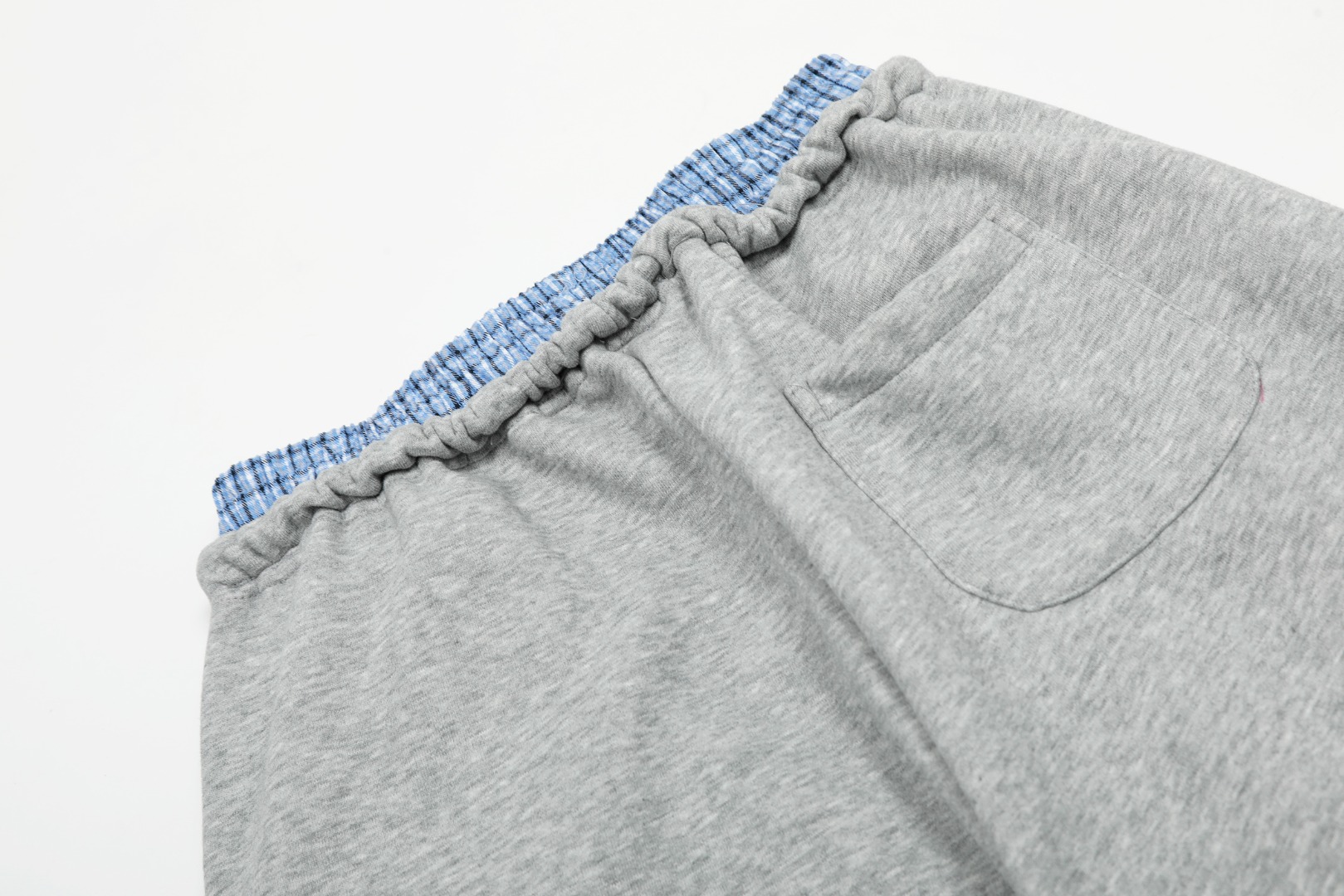 Miu Miu Style M5810 Four Season Loop Cotton Sweatpants Fake Two Piece Waist Premium Drawstring Trousers - Image 7