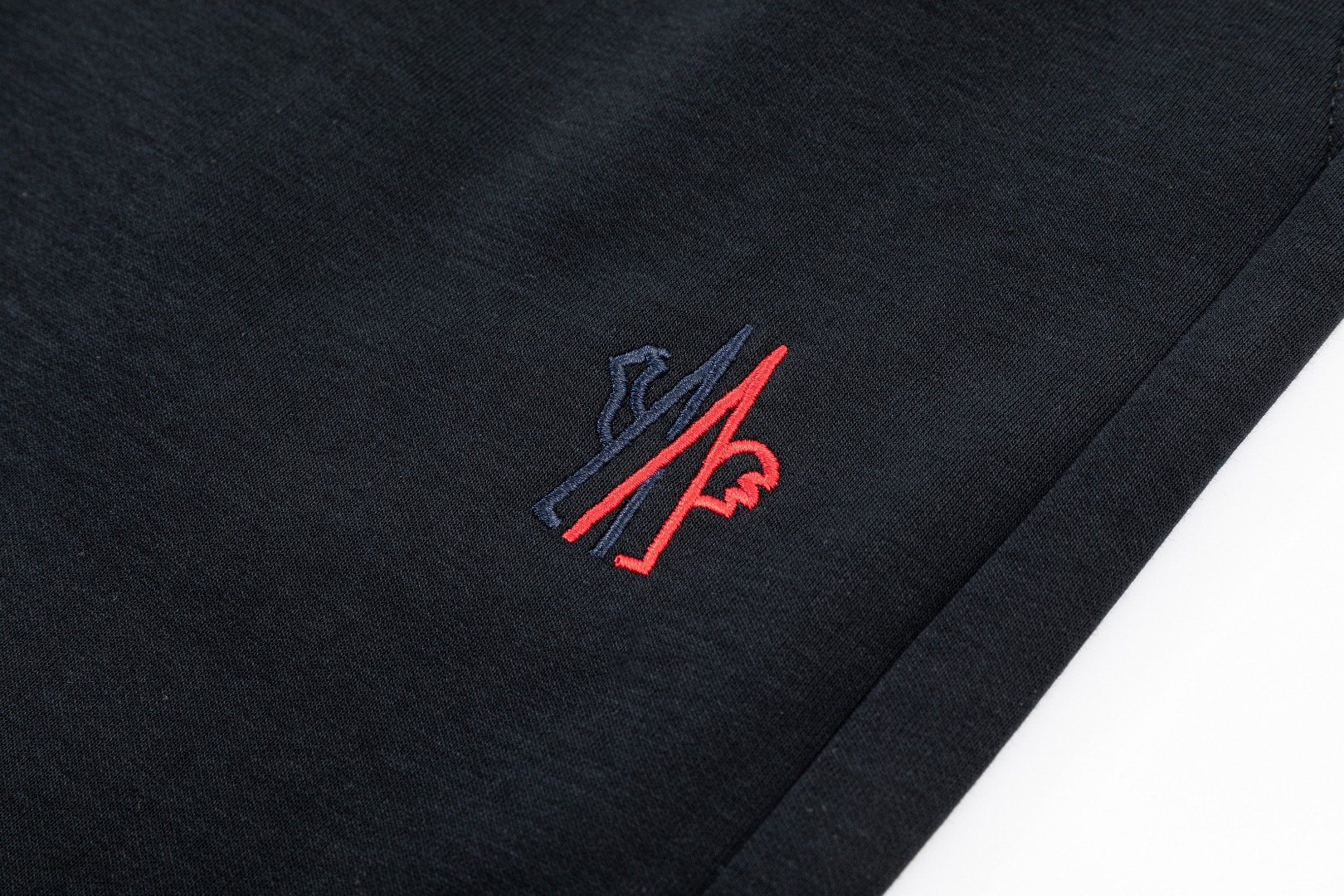 Moncler Men’s Embroidered Logo Cotton Sweatpants Premium Knitted Casual Trousers - Image 7