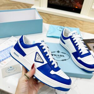PRADA 2023 Couple Edition Premium Leather Sneakers Luxury Cowhide Shoes