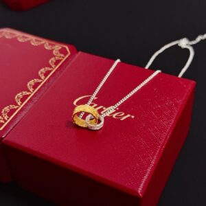 Cartier Diamond Love Necklace V Gold Luxury Pendant Necklace