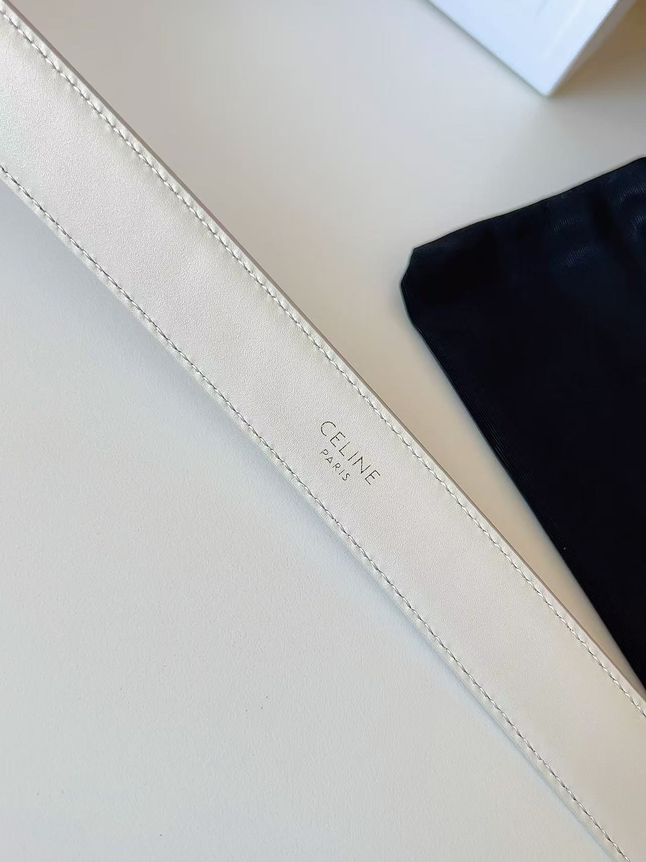 CELINE Arc de Triomphe Oval Buckle Belt - Image 4