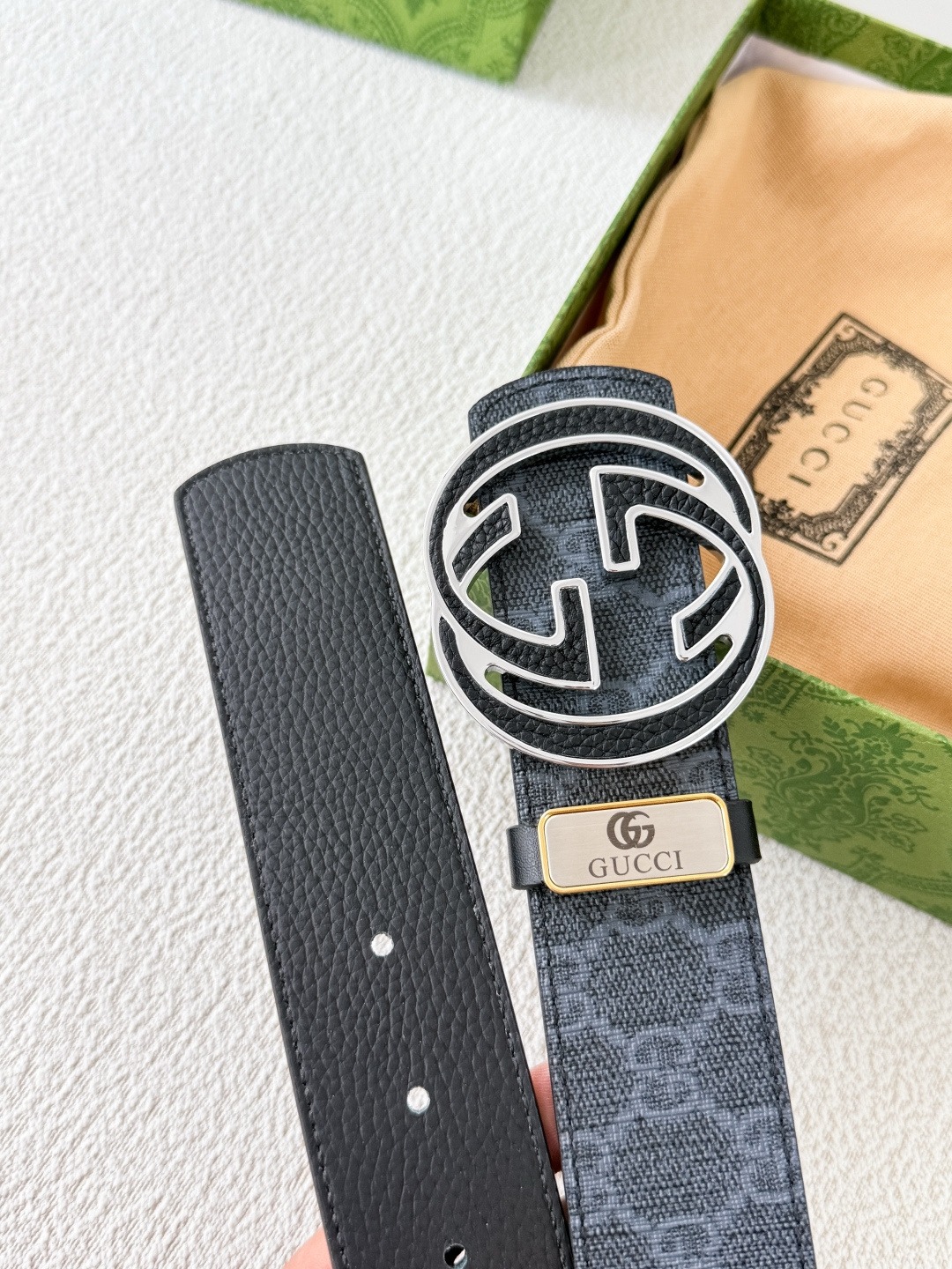Gucci Original Belt Hook Buckle Pure Steel Buckle - Image 2
