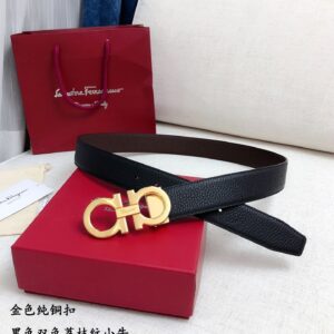 FERRAGAMO NFC Smart Leather Belt Complete Gift Box Edition