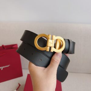FERRAGAMO Classic Collection Reimagined Premium Leather Belt
