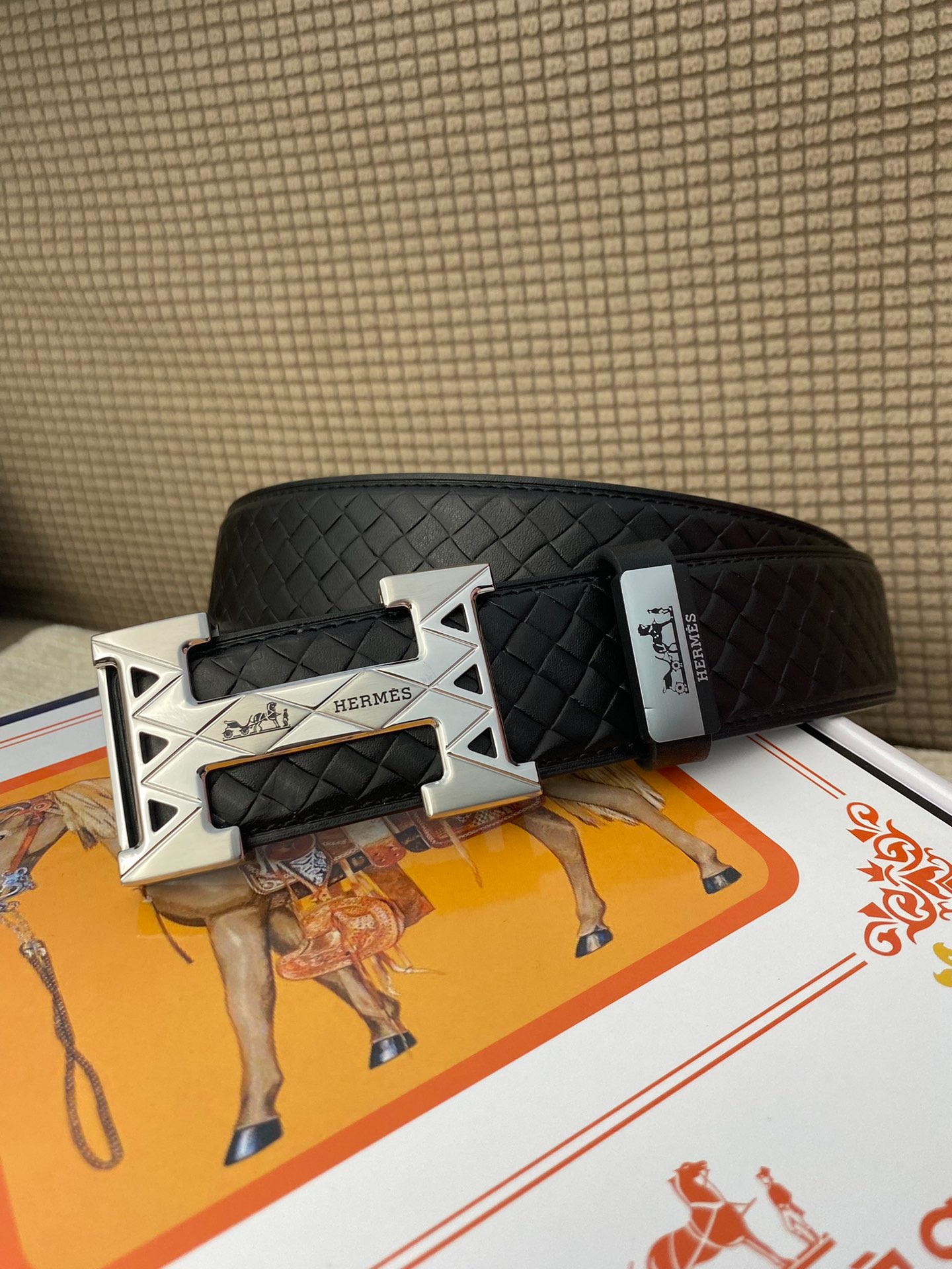 Hermès C Premium Top-Layer Cowhide Belt - Image 2