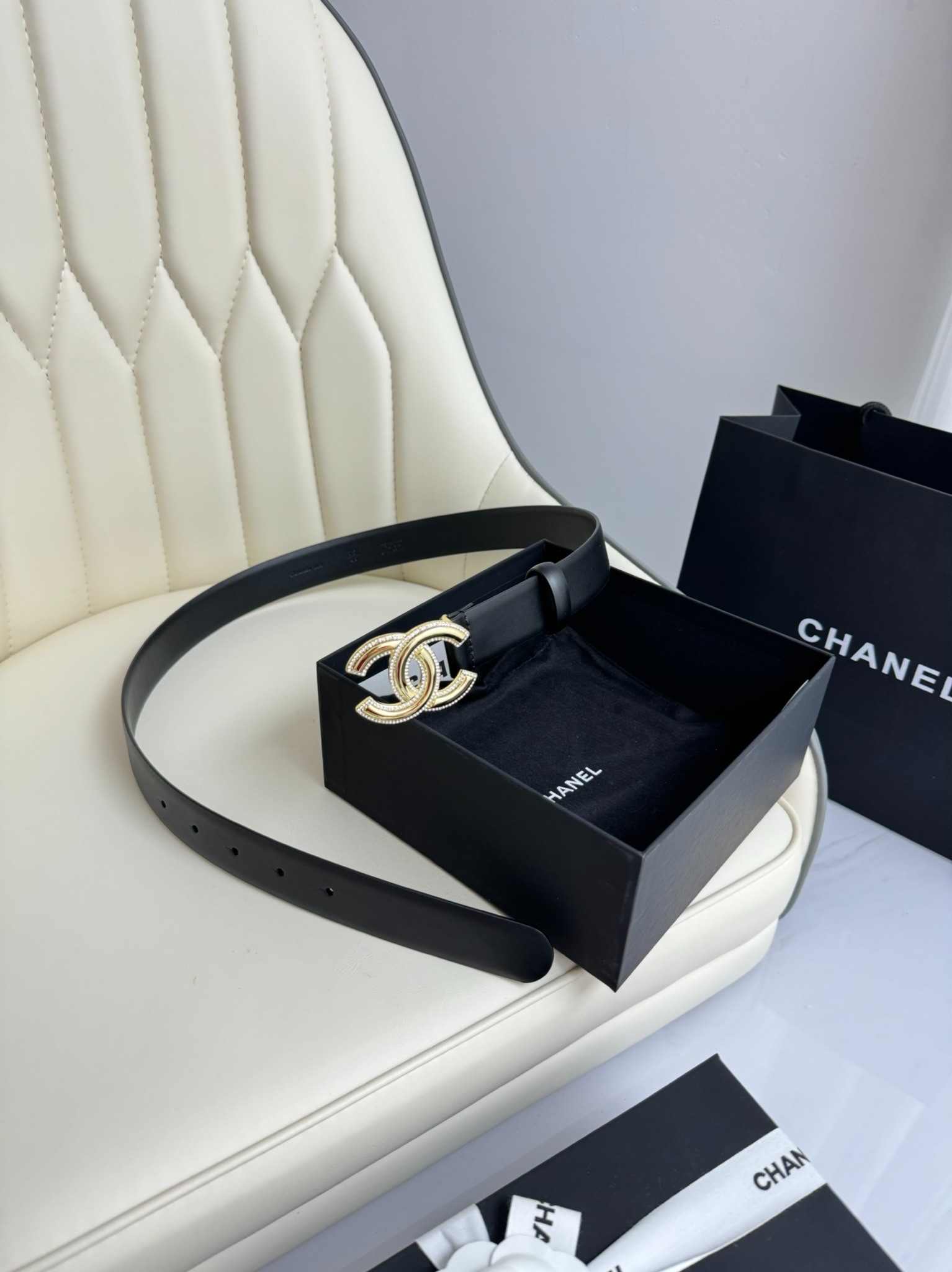 P150 Chanel, original precision electroplated buckle, original leather, - Image 3