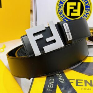 FENDI Premium Top-Grain Cowhide Leather Belt for Men