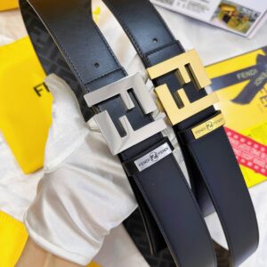 FENDI Premium Imported Top-Grain Cowhide Leather Belt for Men