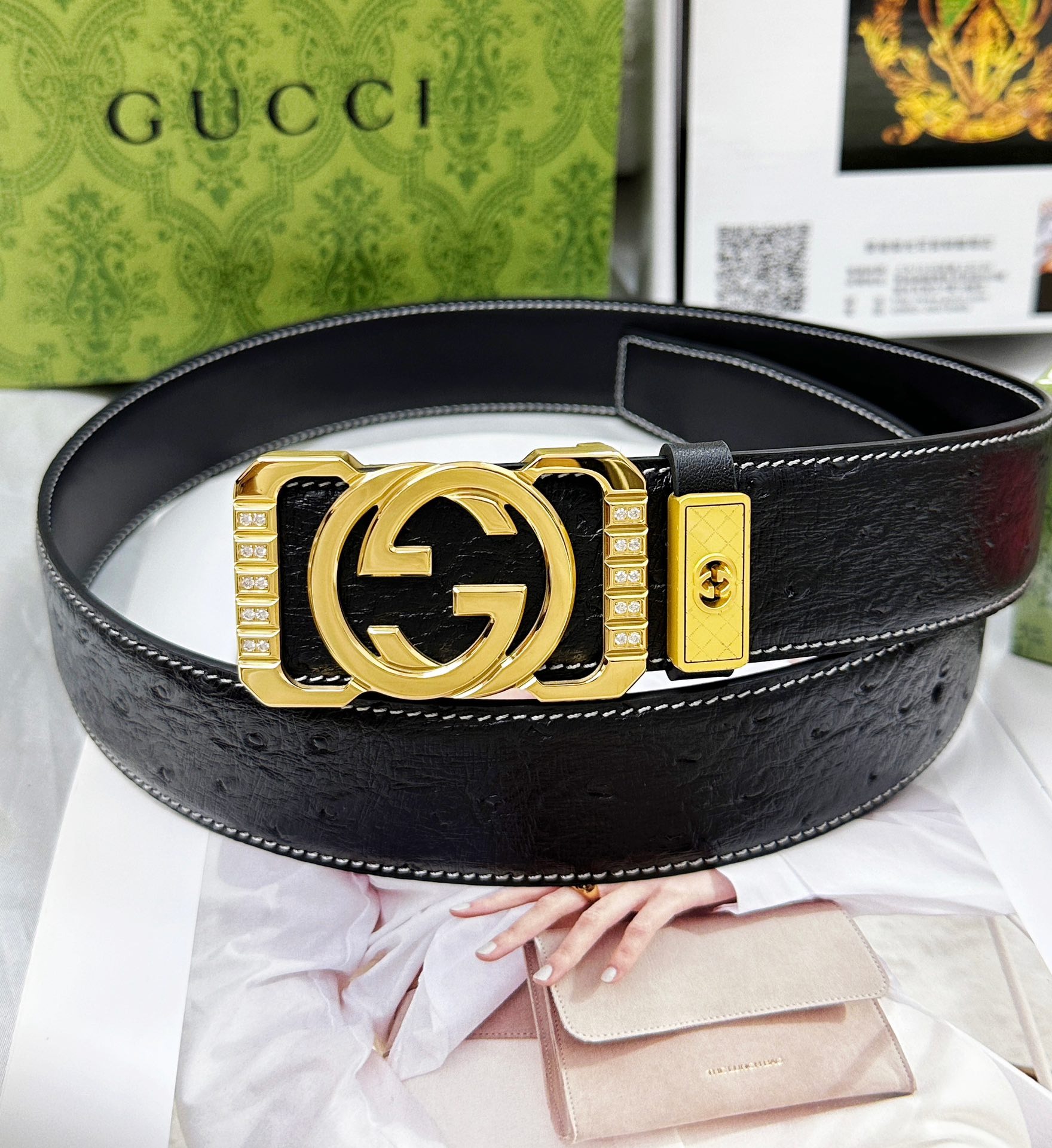 Gucci Premium Belt Top-Grain Cowhide Edition - Image 5