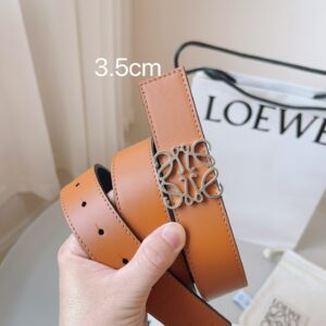 Loewe Luxury Reversible Leather Belt – Trendsetter's Choice