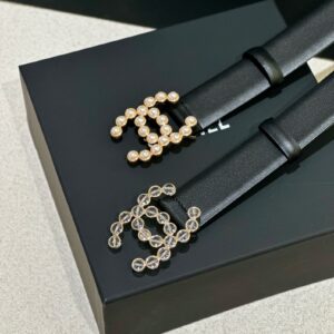 Chanel Collection Signature Leather Belt