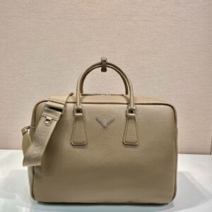Premium Extra Large Deer Grain Leather Briefcase