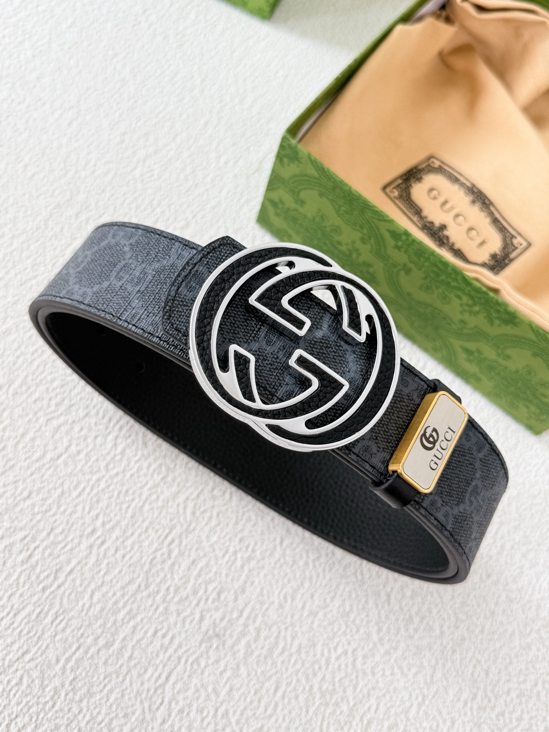 Gucci Original Belt Hook Buckle Pure Steel Buckle - Image 4