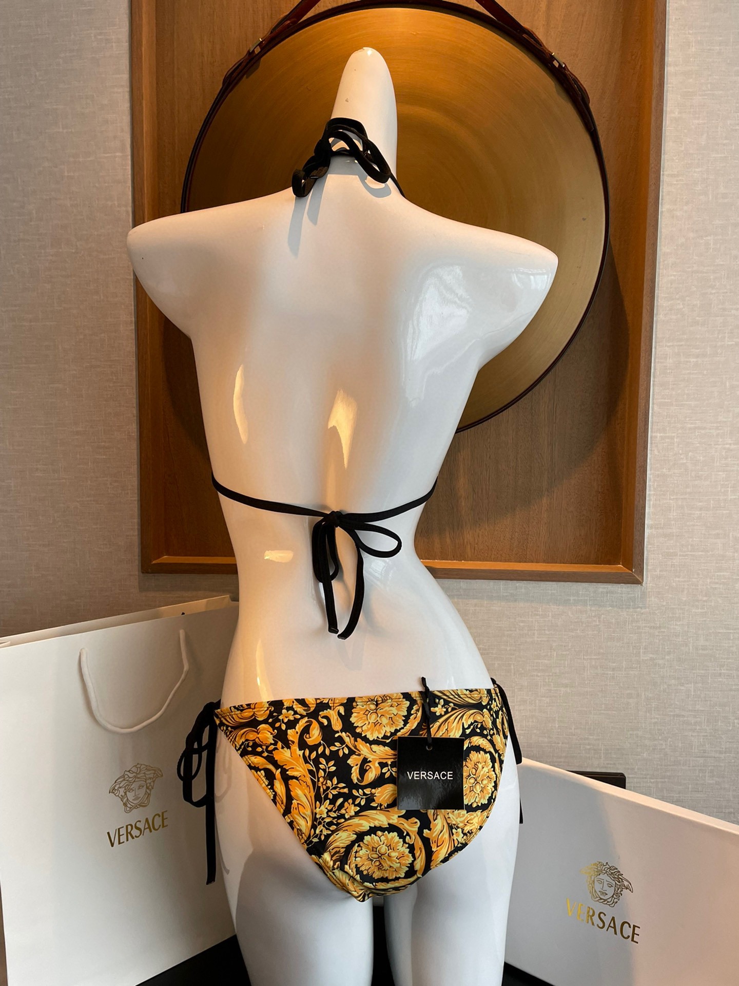 Versace Inspired Print Bikini Two-Piece Swimsuit Set - Image 5