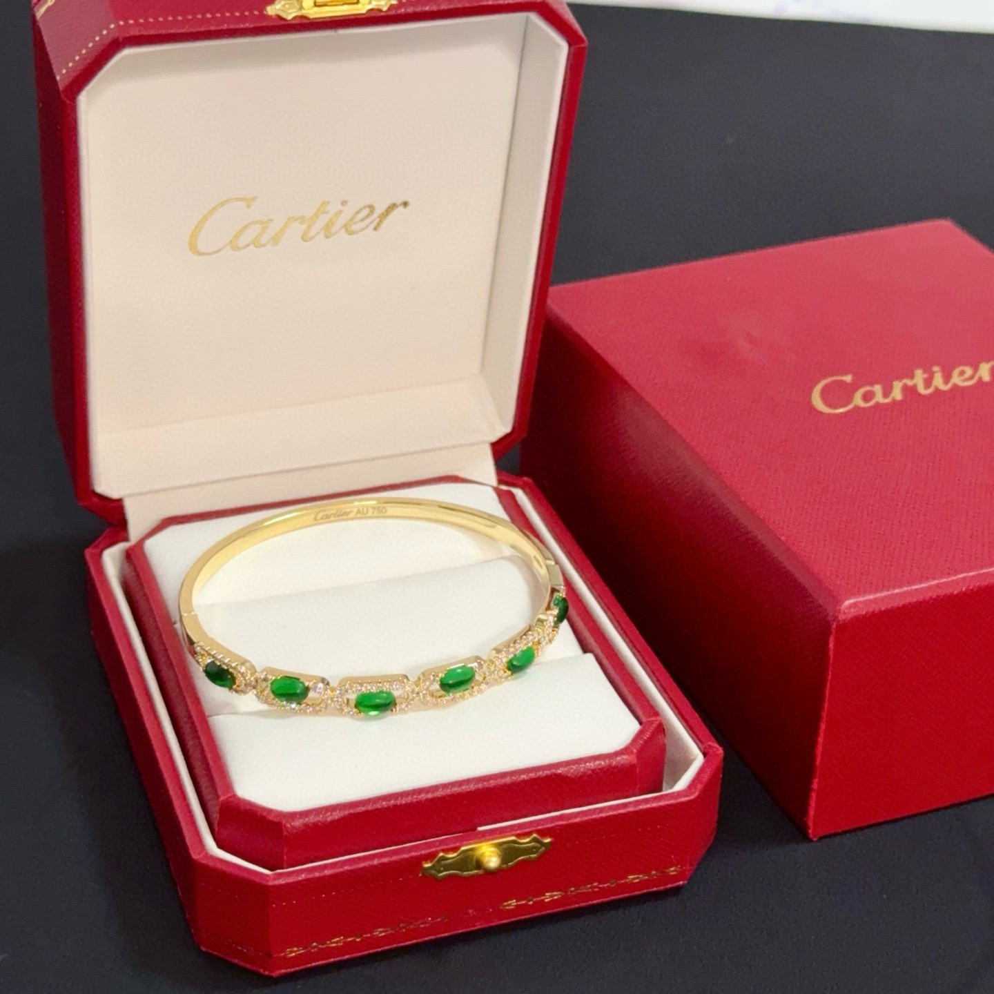 Cartier Diamond-Set Bracelet V Gold Luxury Jewelry