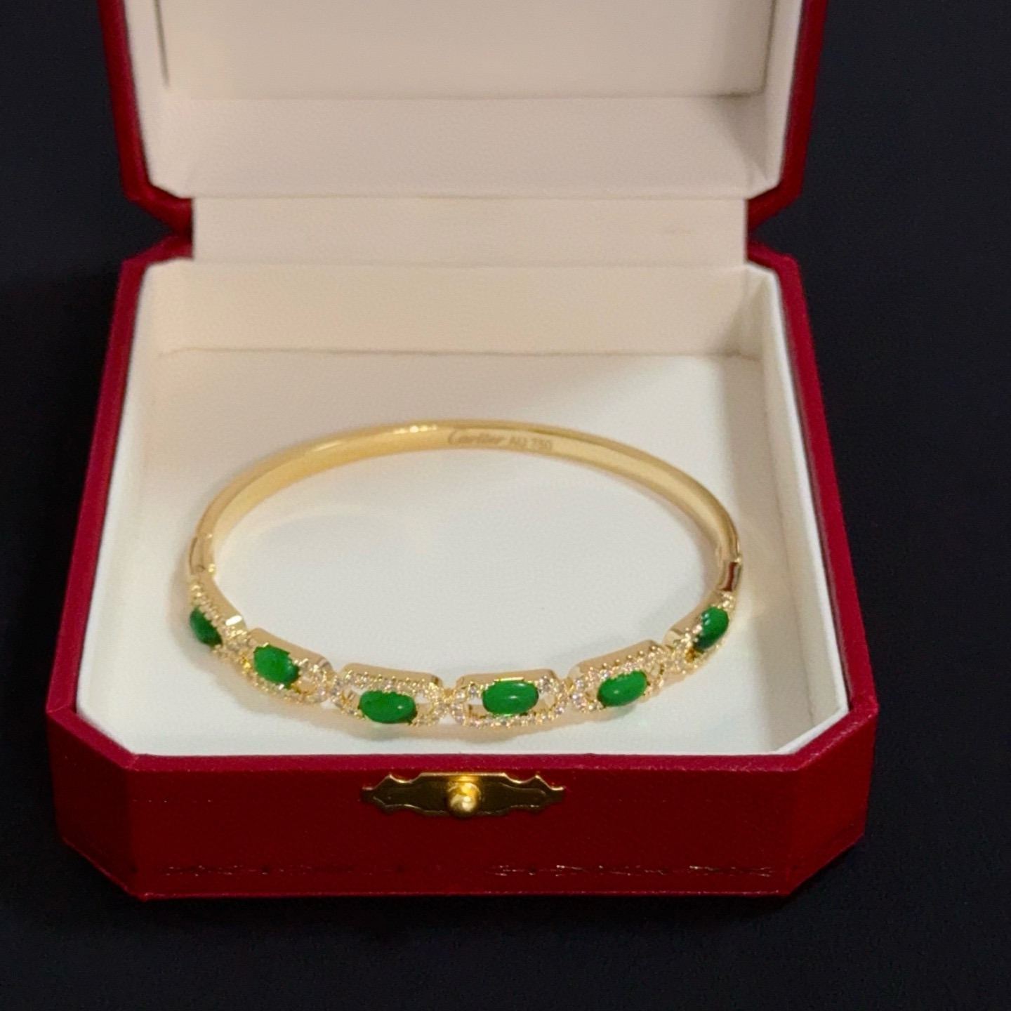 Cartier Diamond-Set Bracelet V Gold Luxury Jewelry - Image 5