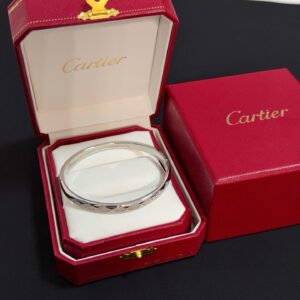 Cartier Diamond-Set V Gold Bracelet Luxury Women's Jewelry