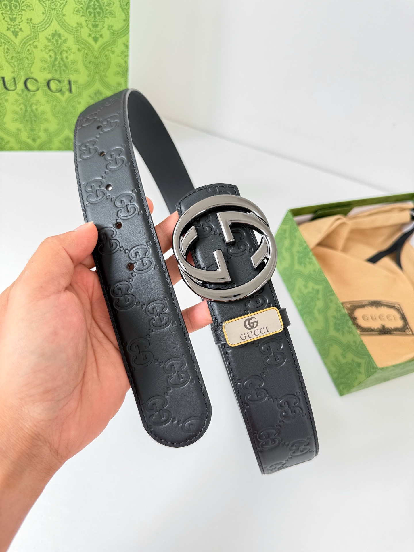 Gucci Original Belt Hook Buckle Pure Steel Buckle - Image 2