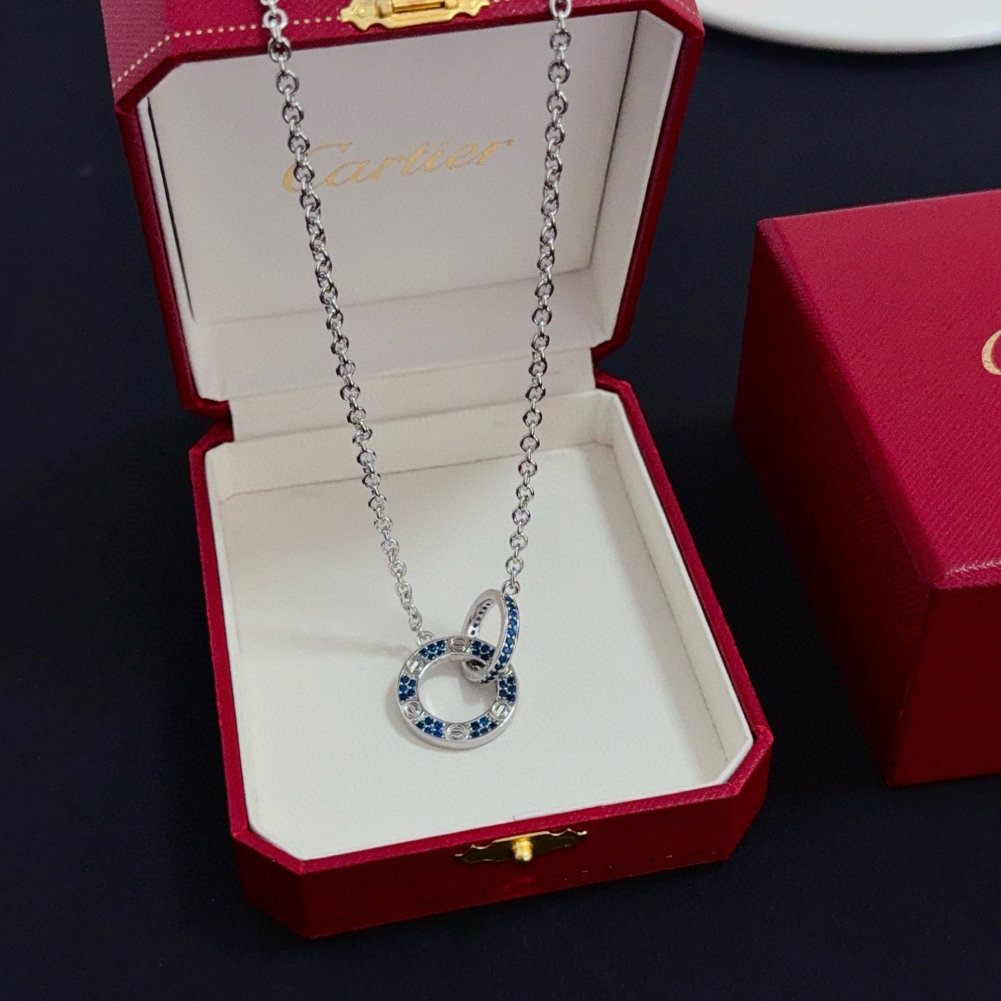 Cartier Diamond Love Necklace V Gold Luxury Women's Pendant Necklace