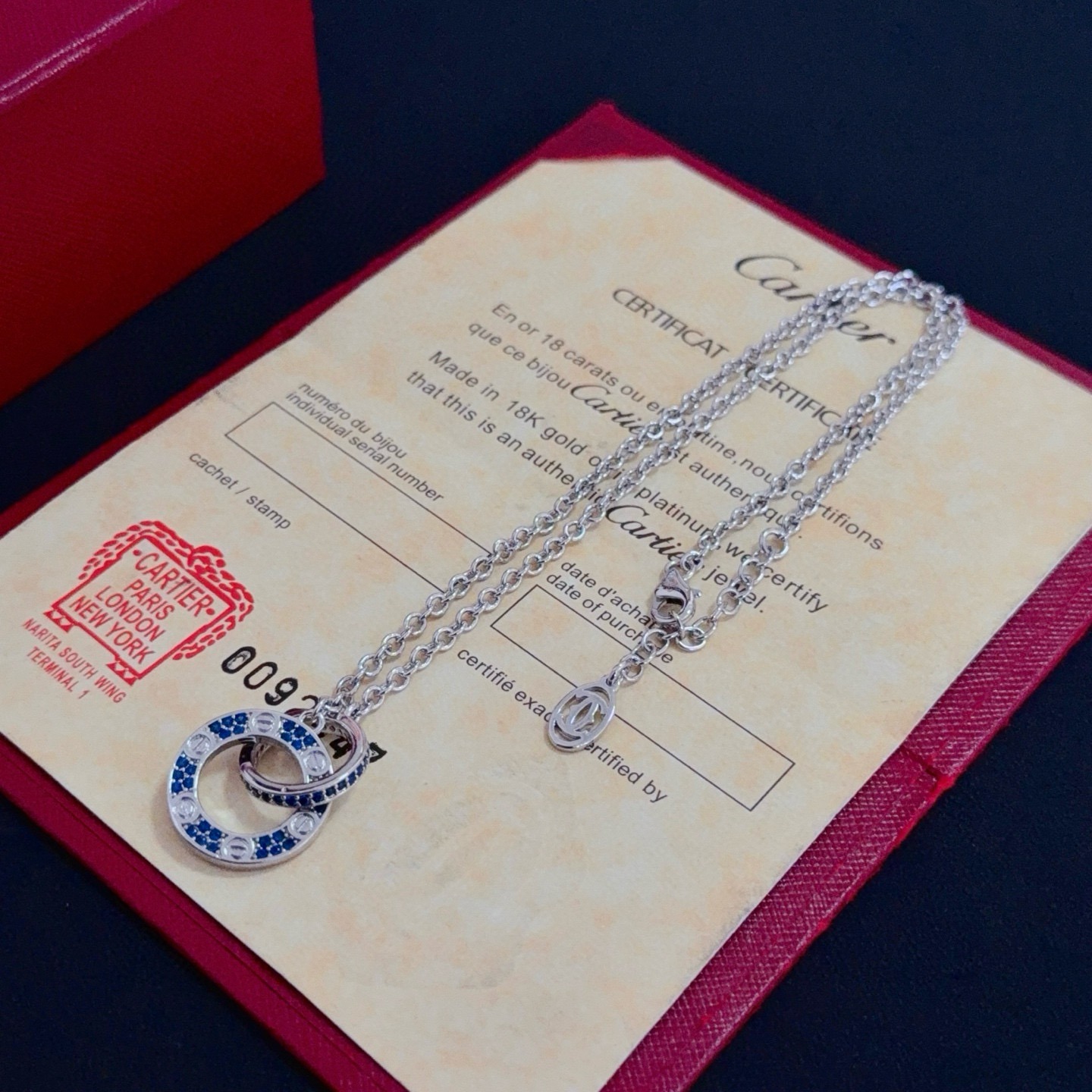 Cartier Diamond Love Necklace V Gold Luxury Women's Pendant Necklace - Image 5
