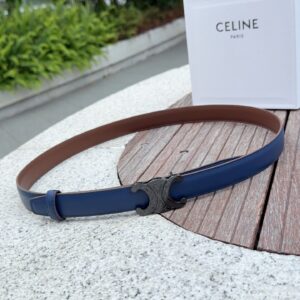 CELINE 2.5cm Double-Sided Top-Grain Cowhide Leather Belt