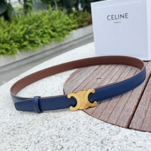 CELINE 2.5cm Double-Sided Top-Grain Cowhide Leather Belt