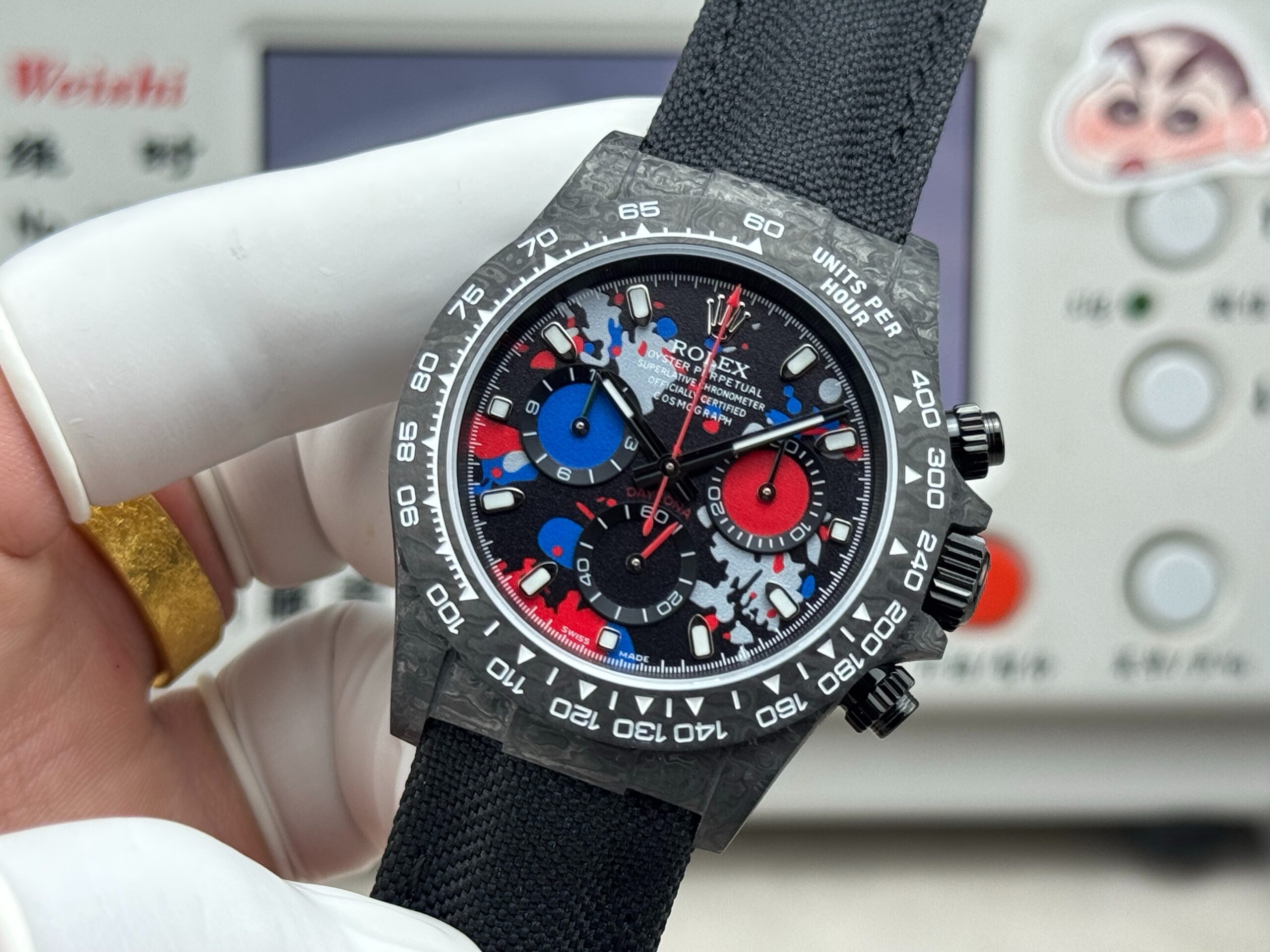 HEH Carbon Fiber DIW Custom Edition Automatic Watch Dandong 4801 - Image 3