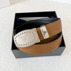 PRADA Milano Reversible Premium Leather Belt for Men