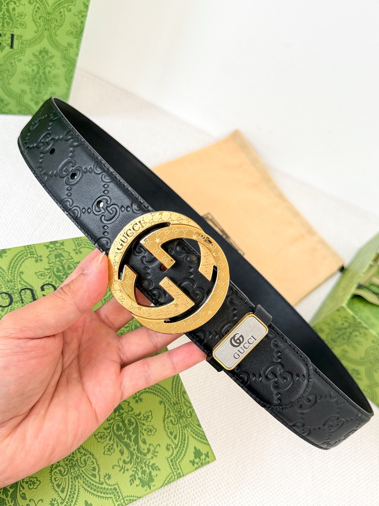 Gucci Original Belt Hook Buckle Pure Steel Buckle - Image 4